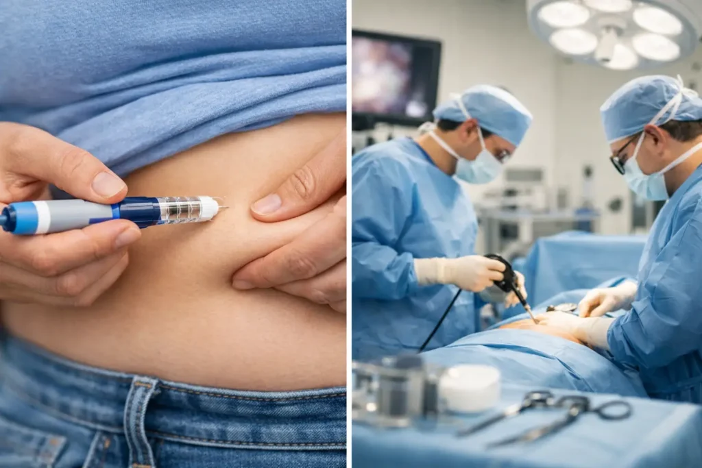 GLP-1 Injections Versus Surgery for Weight Loss